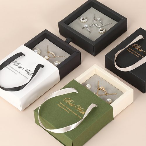 Custom Logo Paper Branded Necklace Jewelry Bracelet Packaging